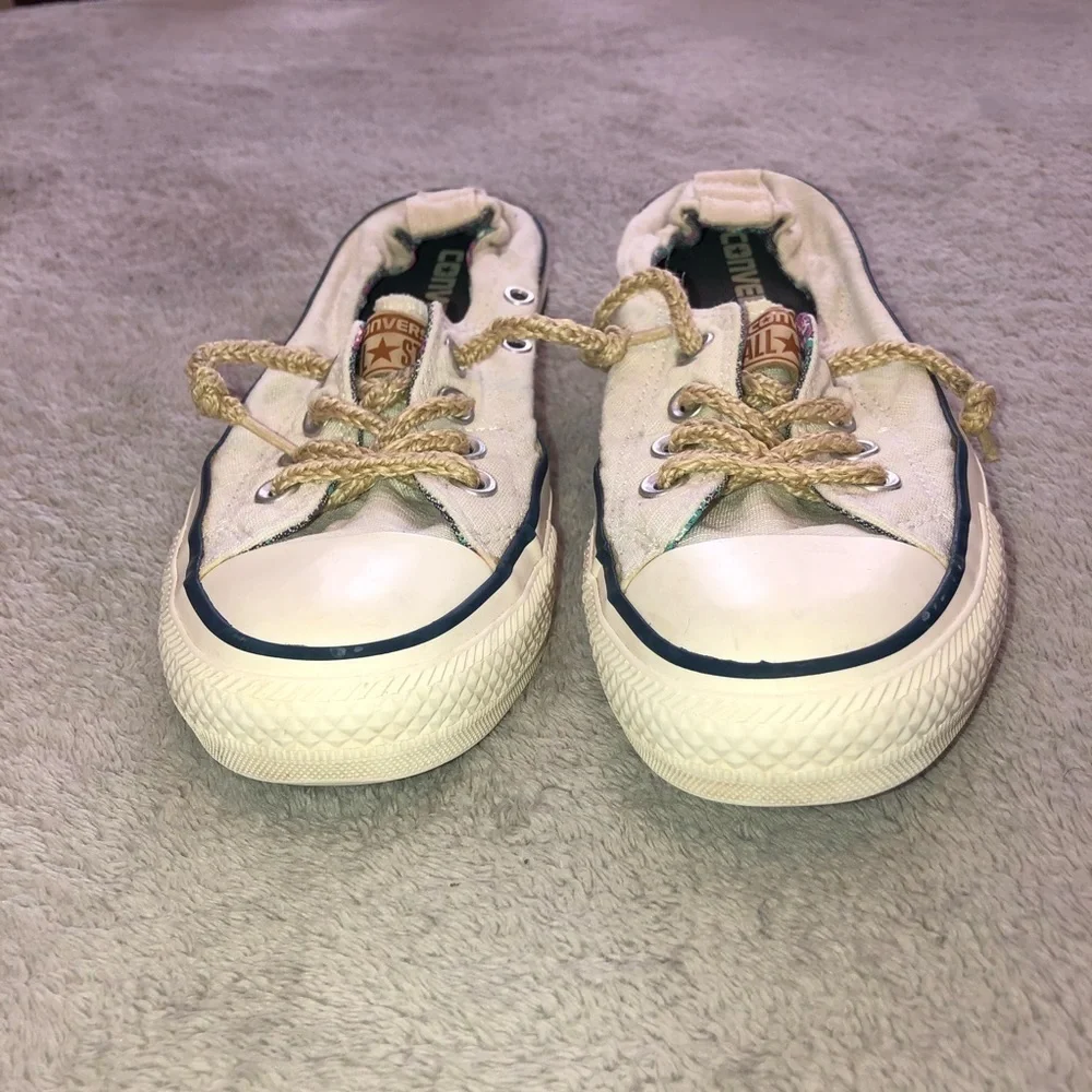 CONVERSE Shoreline Rope Lace Slip On Sneakers Sz 5.5 - Picture 4 of 11